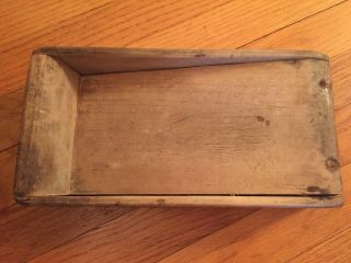 18th Century Double Sided Treenware Scrub Box Dry Surface Square Nails Good Wear 3