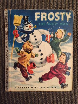Vintage Little Golden Book Frosty The Snowman 142 25¢ 1950