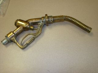 Vintage Brass/bronze Metal Gas Pump Fuel Nozzle Handle