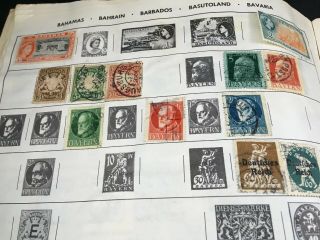 Vintage 1961 Harris Explorer Stamp Album Filled with Hundreds of Stamps 3