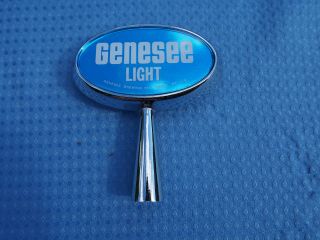 Vintage Genesee Cream Ale & Genessee Light Twin Oval Beer Tap Handles 3