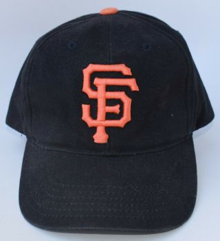 Sf San Francisco Giants Mlb Youth Baseball Cap Hat Adjustable Strapback Black