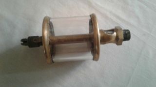 Vintage Glass & Brass Oiler Lunkenheimer No 4 Fig 1300 Sentinel Hit Miss Engine