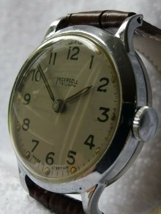 vintage Ingersol Triumph 5 jewel Made In Great Britain Watch. 2