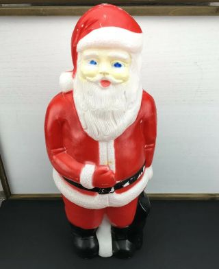 Vintage Union Products 22 " Blow Mold Santa Claus Medium Size Christmas
