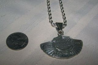 HARLEY DAVIDSON 925 STERLING 100TH ANNIVERSARY NECKLACE 20 