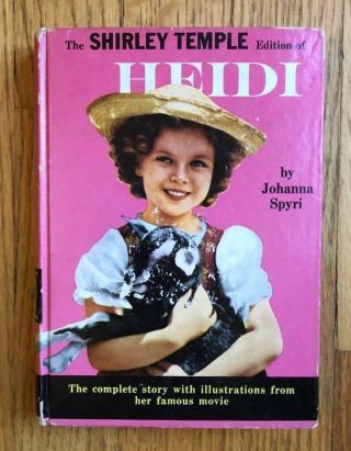Shirley Temple Edition Of Heidi Illustrations From The Movie Spyri Vintage