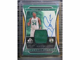 2004 - 05 Sp Game Paul Pierce Jersey Auto Autograph 016/100 Celtics Ab
