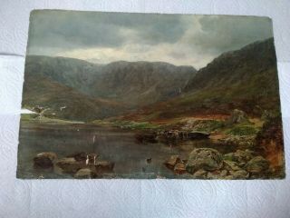 Antique 19th Century Oil Painting Signed