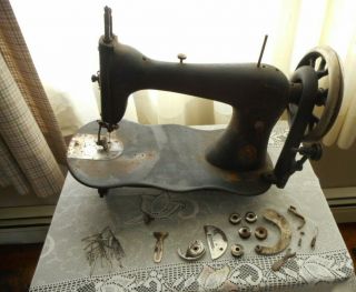 Antique 1878 Singer Fiddle Base Treadle Sewing Machine Head W/ 5507524