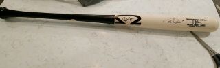 Rhys Hoskins Signed Autograph Game Model Baseball Bat Beckett - Phillies