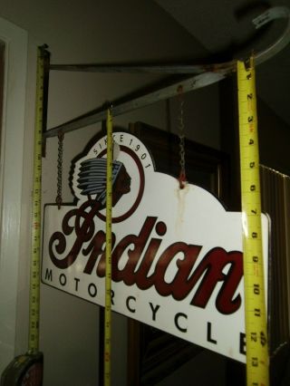 Indian Motorcycle Double sided porcelain sign 2