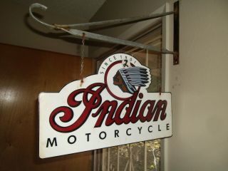 Indian Motorcycle Double sided porcelain sign 3