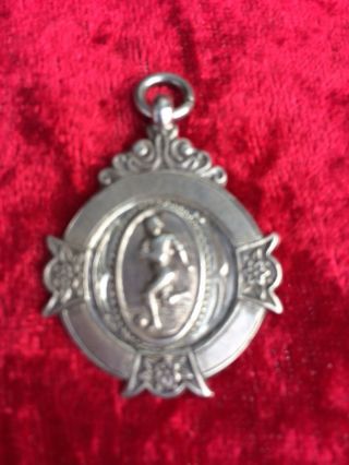 Vintage Silver Football Medal 1939 Llanidloes Hospital Cup - Mid Wales