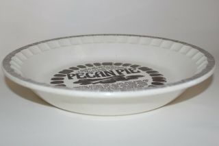 Vintage Royal China Co.  Ceramic Deep Dish Pie Plate with Pecan Pie Recipe 3