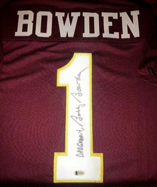 Bobby Bowden 1 Signed Florida State Seminoles Jersey Auto Sz Xl Beckett Bas