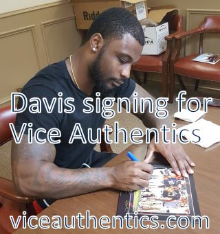 Chris Davis Jr Signed Autographed Auburn Tigers 2013 Iron Bowl Print - Proof 2