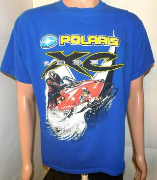 Polaris Edge Xc Snowmobile T - Shirt (large) Vintage Sled Racing 2000 
