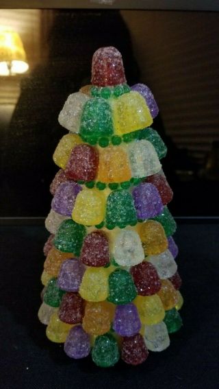 Sugary Gumdrop Christmas Tree Vintage 9 In.  Tall