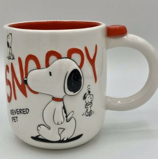 Rare And Vintage 3 - D Large Snoopy Mug Peanuts Westland Giftware