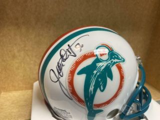 John Offerdahl Miami Dolphins Signed Autographed Riddell Mini Helmet W/coa