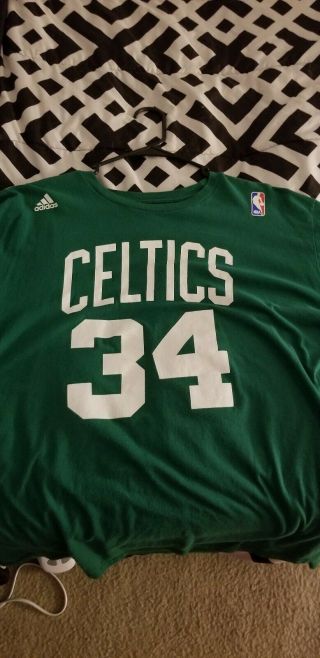 Boston Celtics Paul Pierce Adidas Nba Official Shirt Sz Xl
