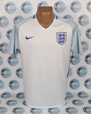 England National Team 2016 2018 Home Football Soccer Shirt Jersey Trikot Xl