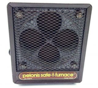 Vintage Pelonis Safe - T - Furnace Model 1500w Portable Ceramic Disc Fan Vtg Heater