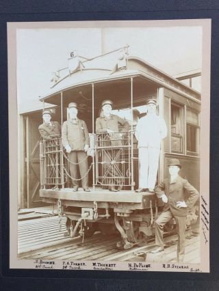 One Of A Kind C 1910 Chicago Northwestern Elevated " L " Railroad Train Photo Ill