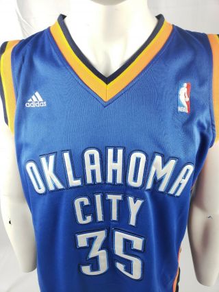 Adidas NBA Men ' s Kevin Durant 35 Oklahoma City Thunder Swingman Jersey Medium 2