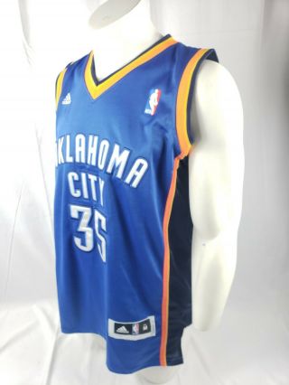 Adidas NBA Men ' s Kevin Durant 35 Oklahoma City Thunder Swingman Jersey Medium 3