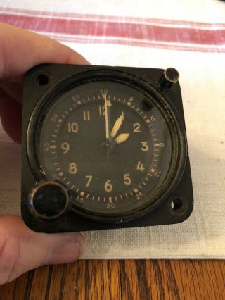 Vintage Waltham Type A - 13a Usaf Aircraft 8 Day Clock 1960 