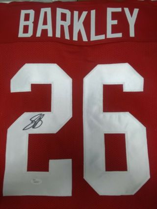 Saquon Barkley Autographed Jersey York Giants Jsa