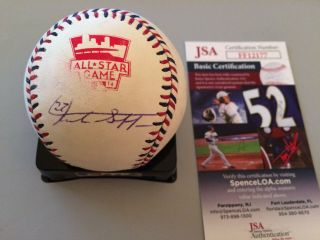 Giancarlo Stanton York Yankees Signed 2014 All - Star Game Baseball Jsa