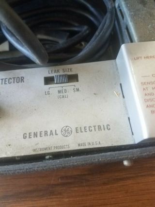 Vintage General Electric Halogen Leak Detector Type H - 10A Mars 25301 3