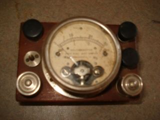 Vintage Hoyt Electrical Instrument Volt Meter Amp Penacook Nh Wooden Case