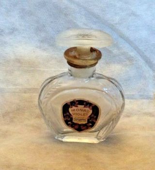 Monad Violet Colgate & Co Perfumers York Usa - Empty Bottle Glass - Vintage