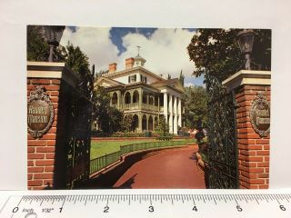 Vintage Postcard The Haunted Mansion Disneyland Anaheim California Ca