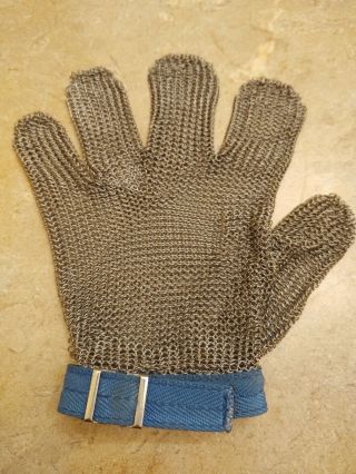 Vintage Meat Cutters Butcher’s Glove Chain Mail Steel Mesh Hand Glove