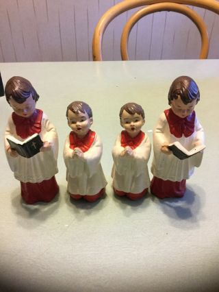 Set Of 4 Vintage Choir Boy Figures