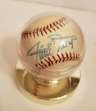 Hall Of Fame Baseball Player Willie Mays Signed Autographed Ball In Holder