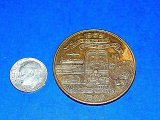 Santa Fe Railroad 1868 - 1968 - 2068 ' Second Century of Progress ' Bronze Coin/Medal 2