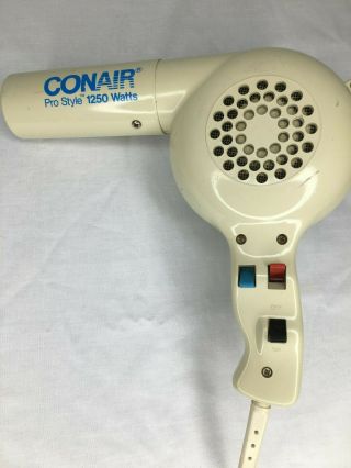 Vintage Conair Pro Style 1250 Watts Hair Dryer Model 085d - - 80 