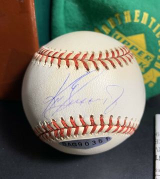 Ken Griffey Jr.  Signed Auto Autograph Omlb Baseball Uda Holo Mariners Hof Dc
