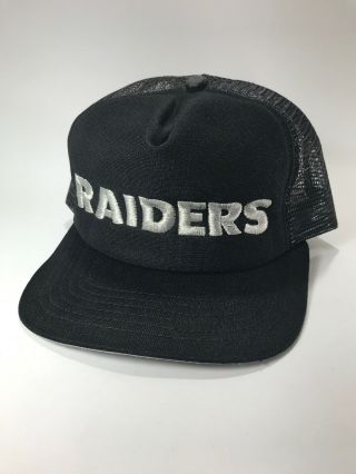 Raiders Hat Oakland Los Angeles Las Vegas Vintage Snapback Cap Black Era