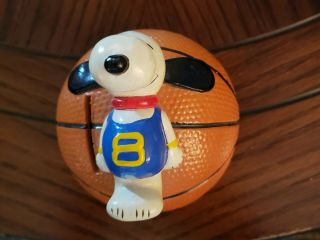 1958,  1966 Vintage United Features Syndicate Snoopy Basketball Ceramic Bank