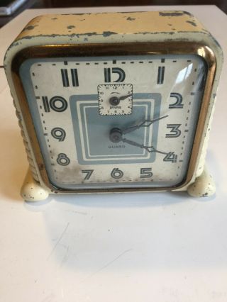 Vintage E.  Ingraham " Guard " Alarm Clock For Repair Or To Restore Others
