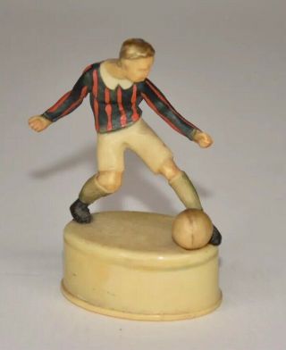 Antique Celluloid Soccer / Football Player Figural Tape Measure - 2 - 1/2”t