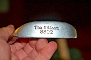 Vintage The Wilson 8802 Putter 35 " Right Handed Rh Steel,  Grip