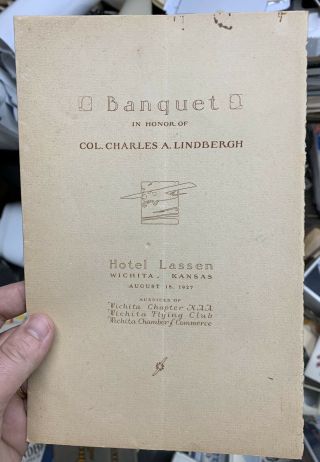 Charles Lindbergh Banquet Aviation Program